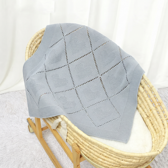 CozyCotton – Soft Cotton Knitted Baby Blanket, Cosy Comfort for Babies