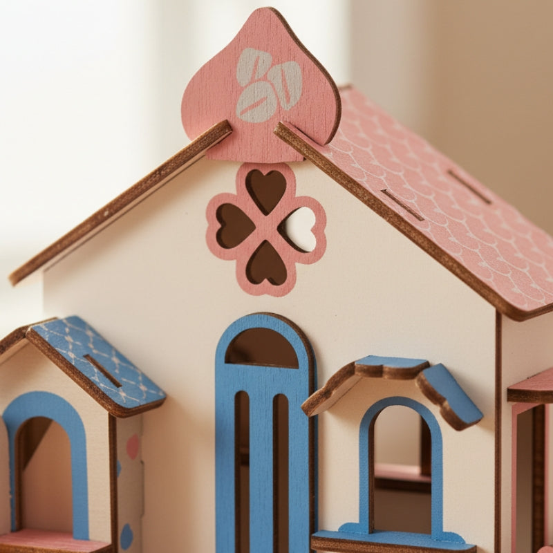 ChocolateHouse – 3D Houten Bouwpuzzel Huis