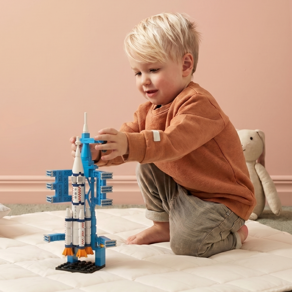 GalaxyBuilder – Ruimte Shuttle, Raket & Spacecraft Bouwset (79–130 Stuks)