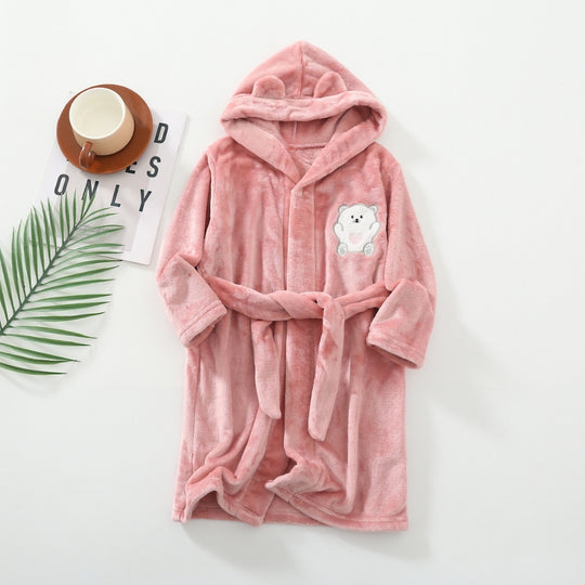 CozyNest – Warme Kinderbadjas met Capuchon