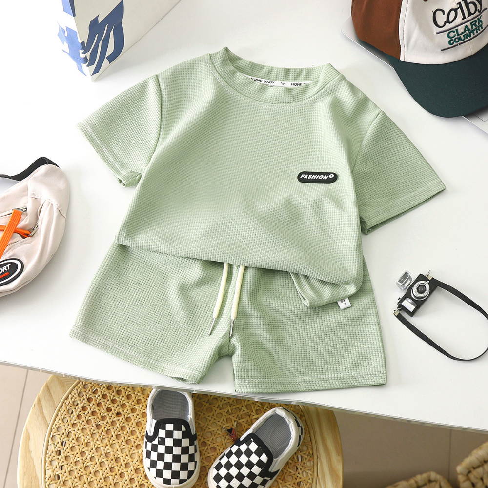 WaffleWear – Jongens Wafelstof Zomerset