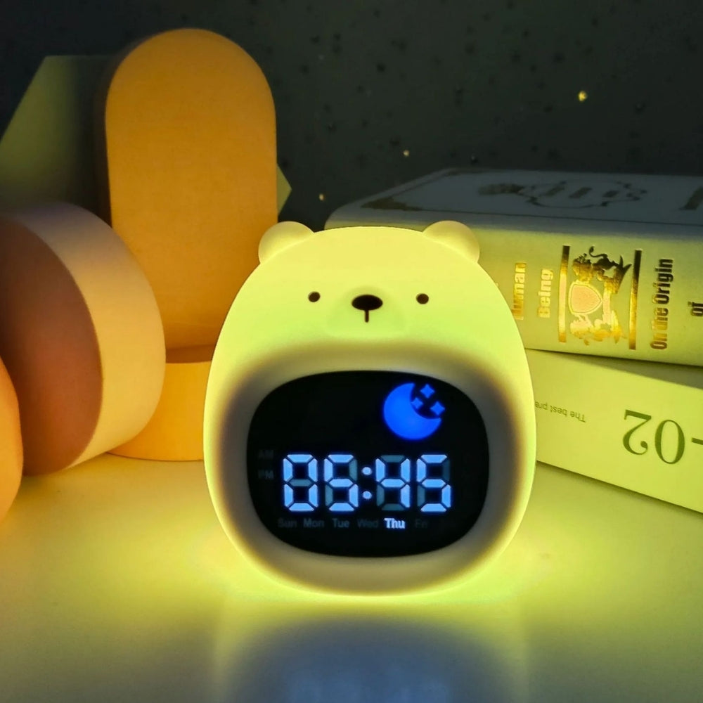 SleepPals – Siliconen Dierenwekker met Nachtlampje