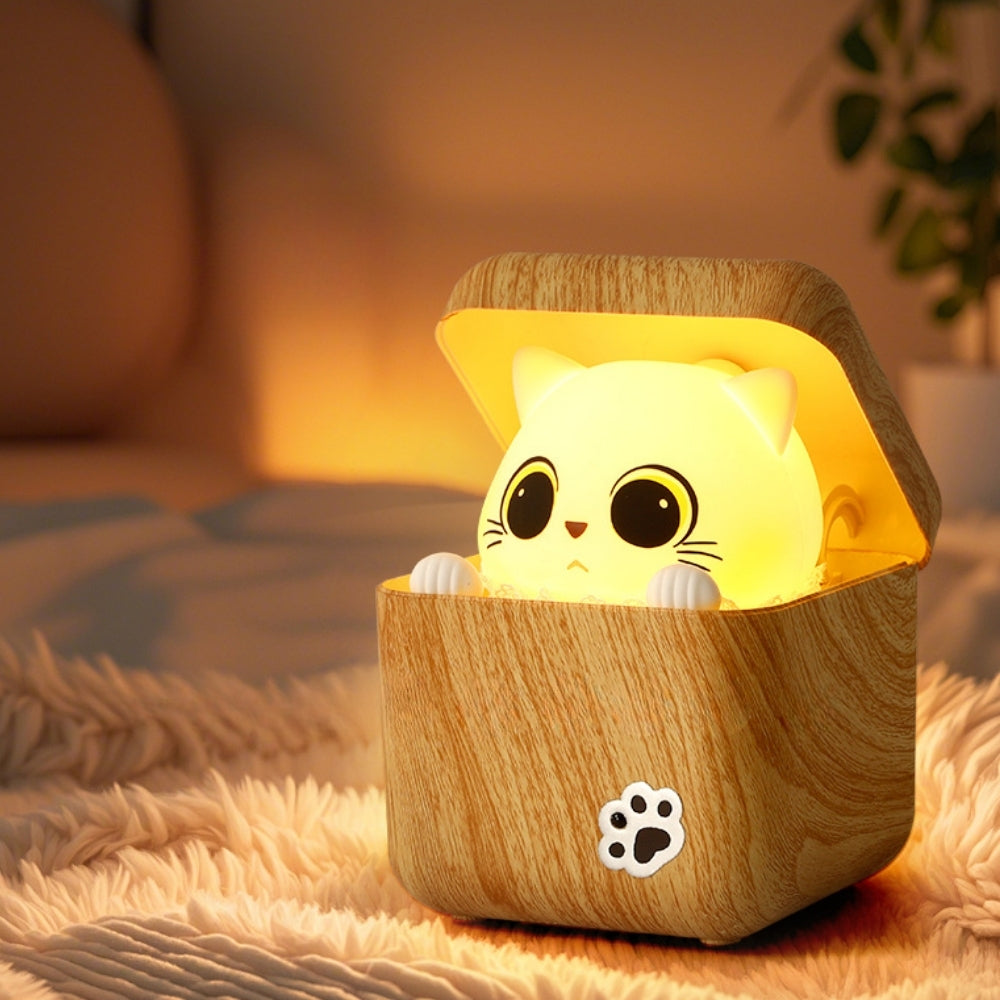 PeekabooGlow – Sensor Nachtlampje met Katdesign