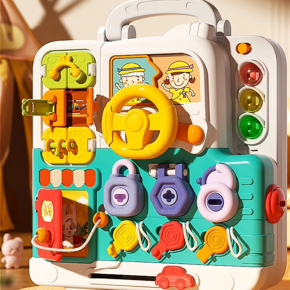 <font dir="auto" style="vertical-align: inherit;"><font dir="auto" style="vertical-align: inherit;">Jouets éducatifs Montessori Busy Board pour bébés et tout-petits de 1 à 3 ans : Jouets éducatifs précoces pour la motricité fine</font></font>