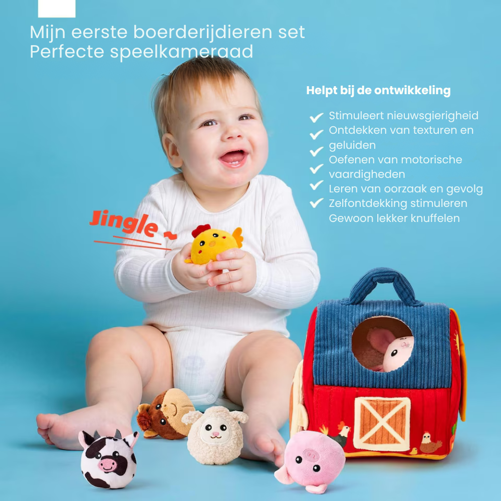 BarnPlay – Zachte Boerderij Speelset met Knuffeldieren