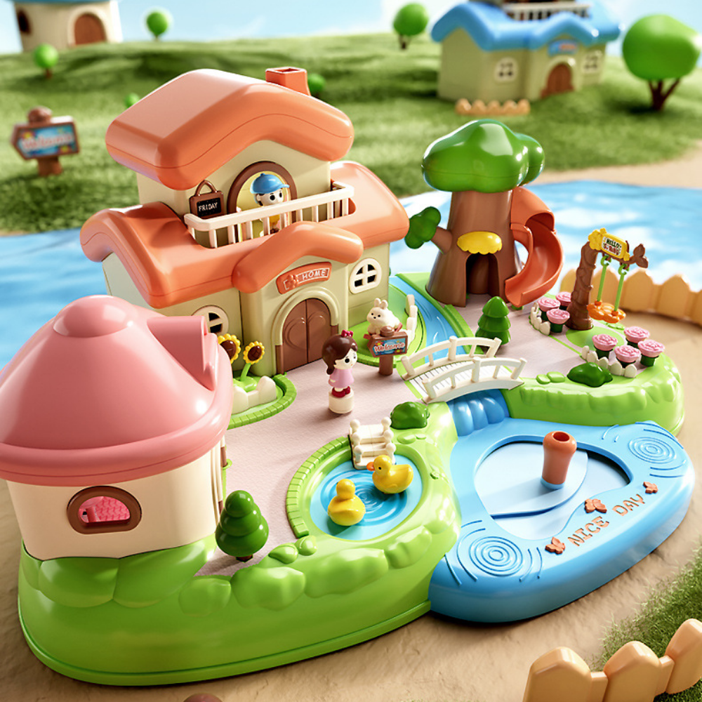 CastleDream – Magnetisch Poppenhuis met 4 Poppen