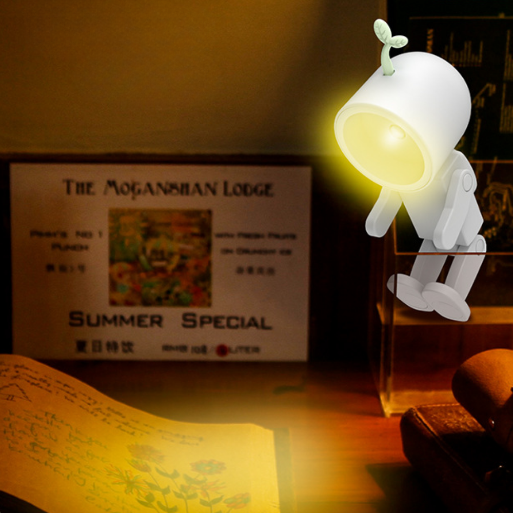 RoboGlow – Magnetische Robot Nachtlamp met Verstelbaar Design
