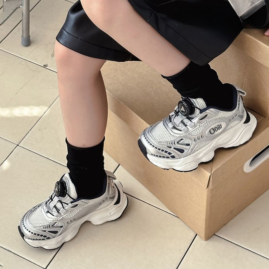 SpinStep – Kinder Sneakers met Draaisluiting en Chunky Zool
