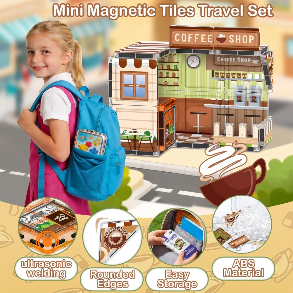 CoffeeBuild – Magnetische Bouwset met Koffiewinkel