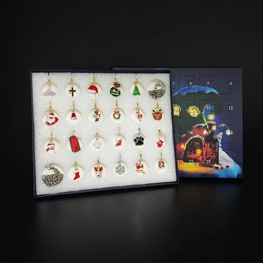 <font dir="auto" style="vertical-align: inherit;"><font dir="auto" style="vertical-align: inherit;">Bracelets de calendrier de l'Avent de Noël DIY transfrontaliers</font></font>