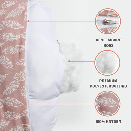 CuddleNest™ – Verstelbaar Voedingskussen met Comfortabele Ondersteuning