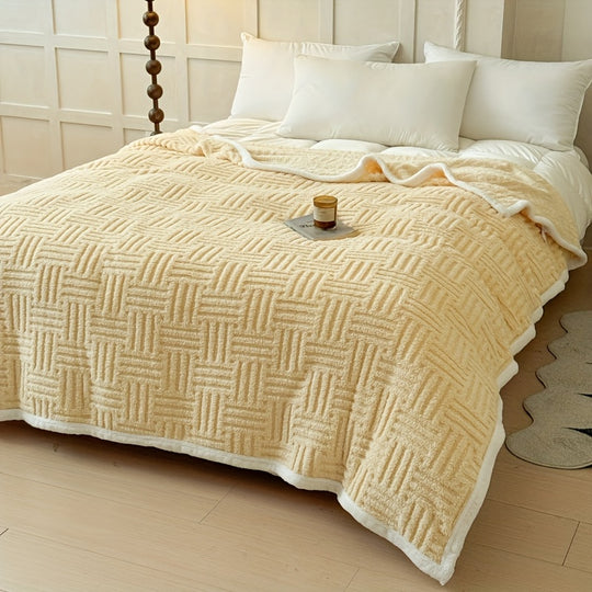 GeoSherpa™ – Omkeerbare Sherpa Deken – Verdikte Taffeta Plaid