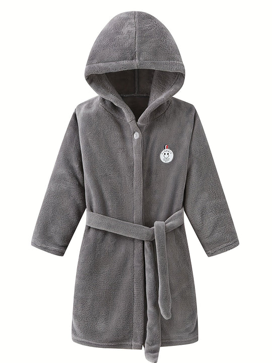 CozyCloud™ – Kinderbadjas van Flanel met Capuchon (1–15J)