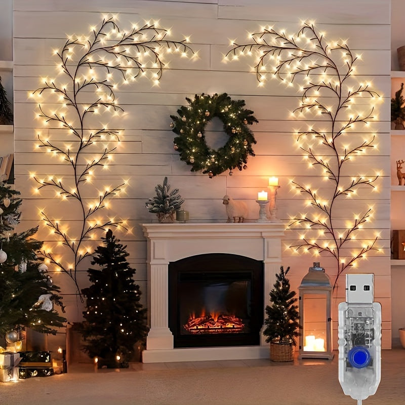 LumiVine™ – Buigbare LED Wilgentaklamp met Lichtjes