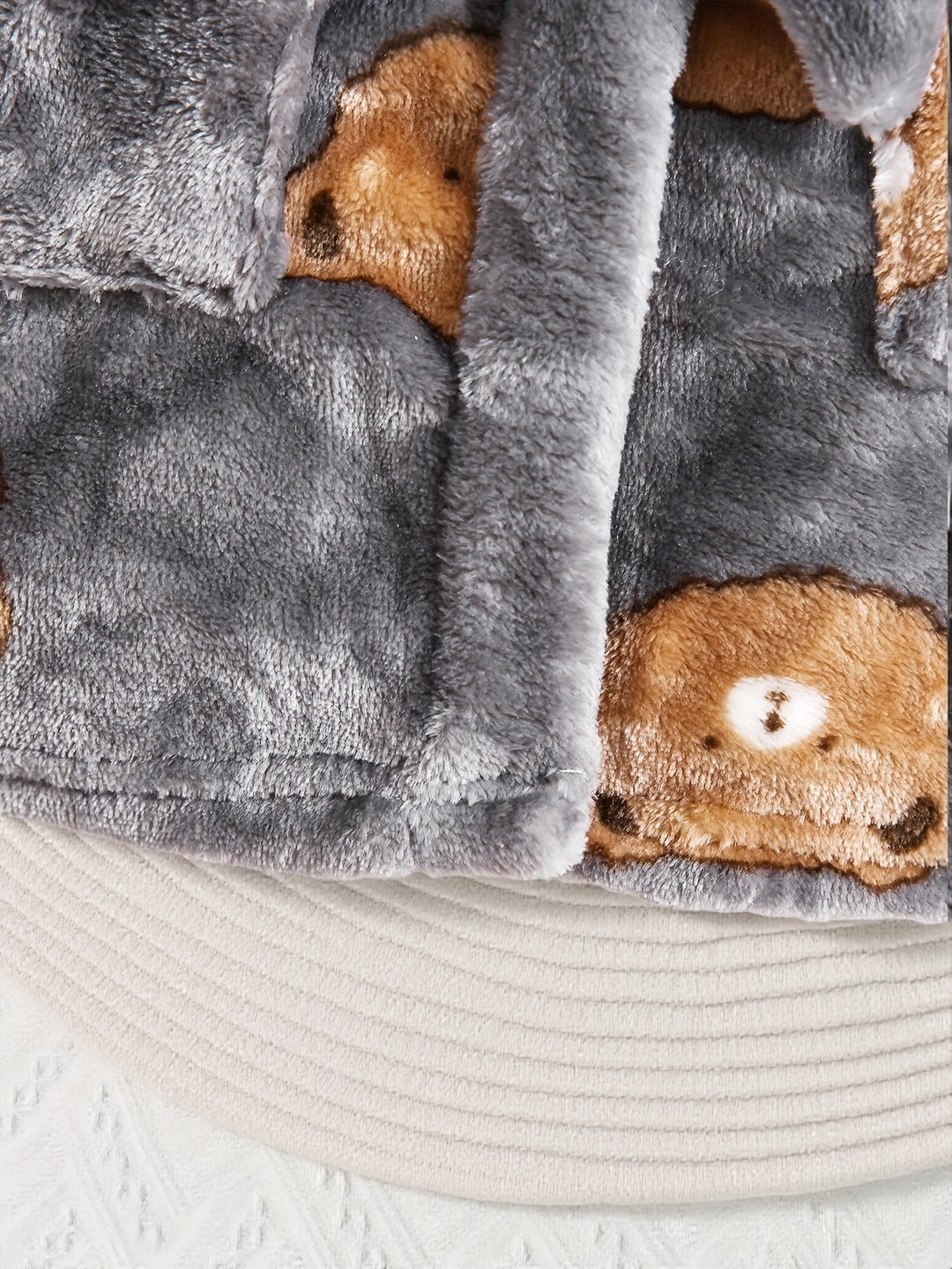 BearHugRobe™ – Jongens Hooded Badjas – Zachte Winterjas met Schattig Beertje