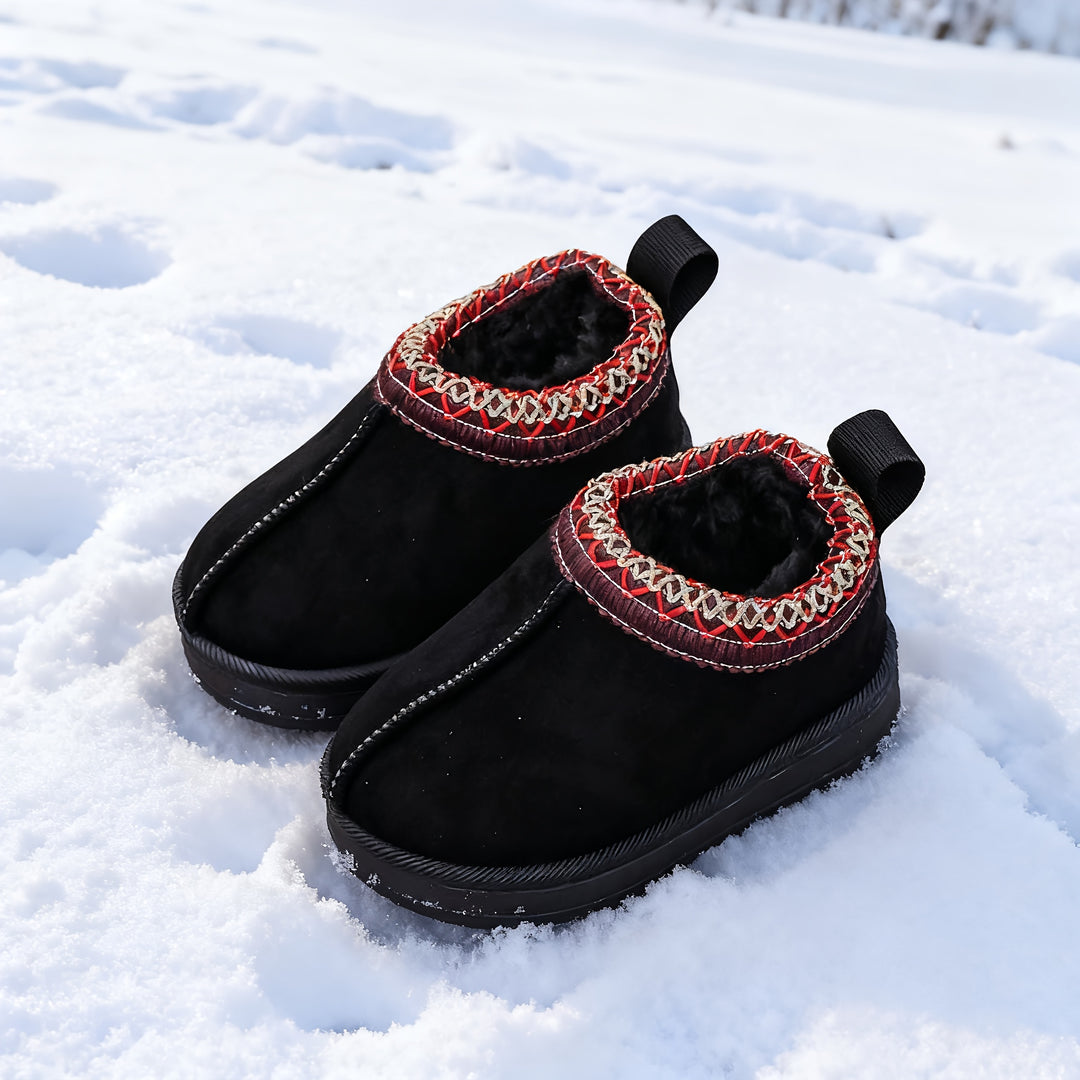 TinyBoots™ - Warme Suède Baby Winterlaarsjes Bontvoering