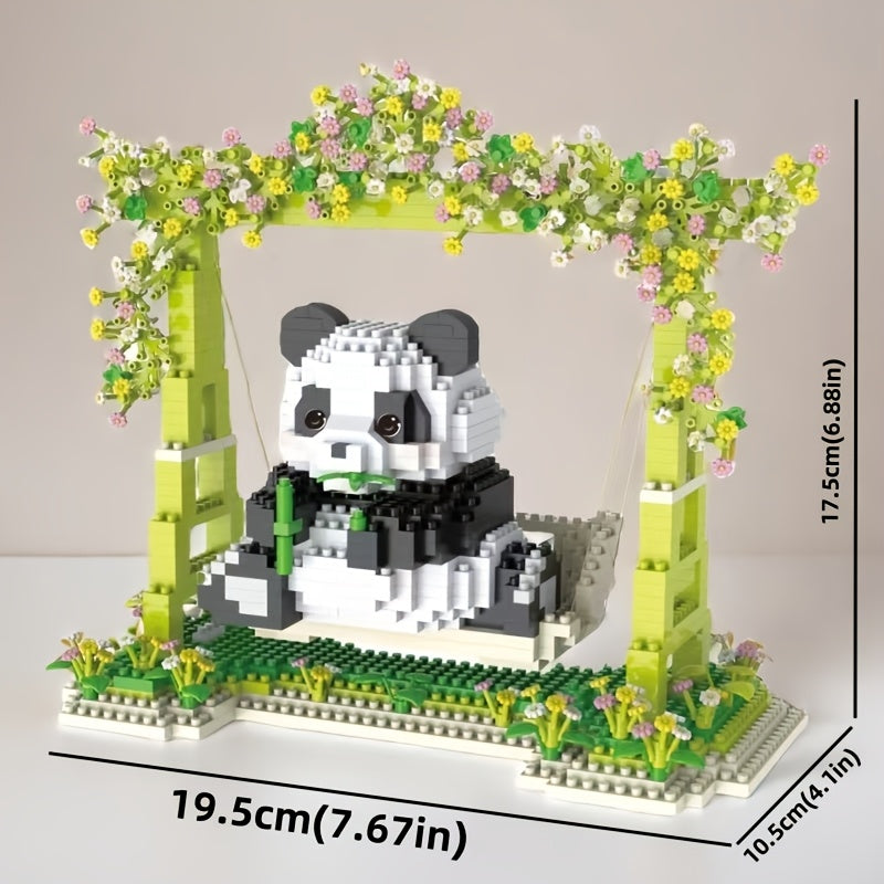 PandaPlay™ – 1008-delige Panda Schommel Bouwset