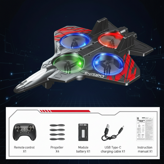 SkyLoop RC stunt vliegtuig rood - Milo & Moon