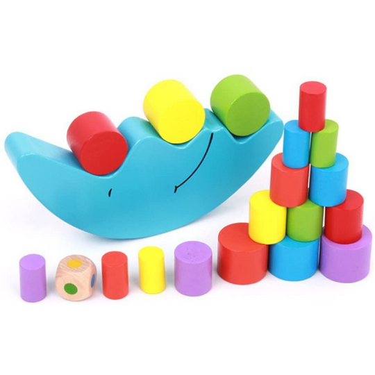 BalanceMaster™ – Houten Evenwichts- & Stapelspel voor Kinderen