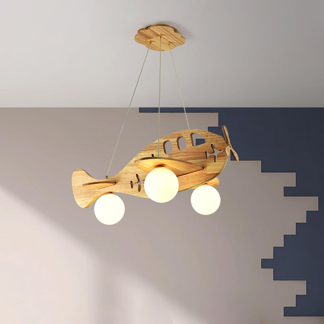 Vliegtuig kinderlamp in complete kinderkamer