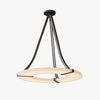 Albastra albasten hanglamp ronde halo warm licht