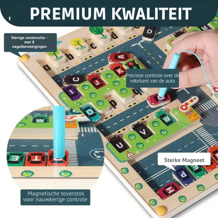 AlphaMaze™ - Montessori Alfabet Parkeerdoolhof