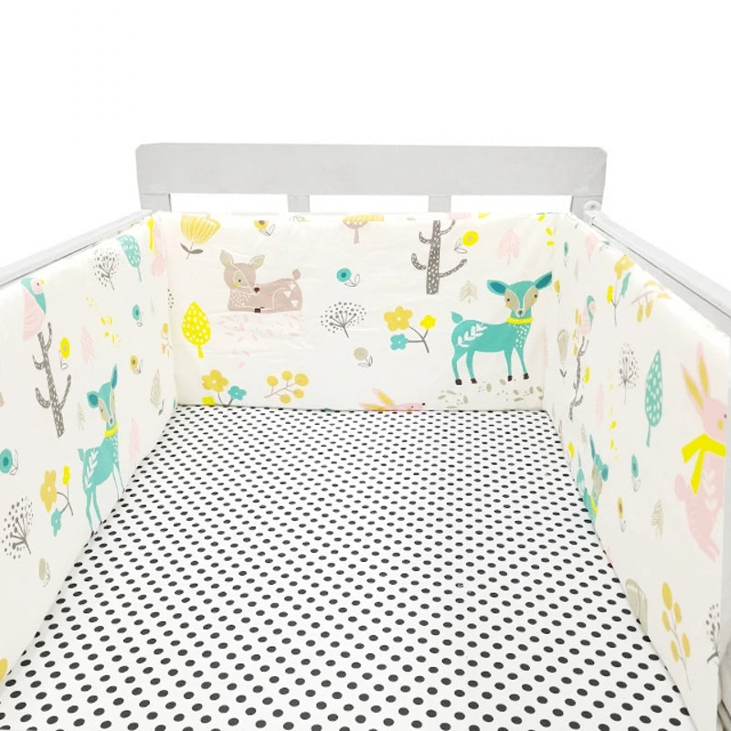 SleepSafe™ – Zachte Katoenen Ledikantbumper – Veilige Slaapbescherming