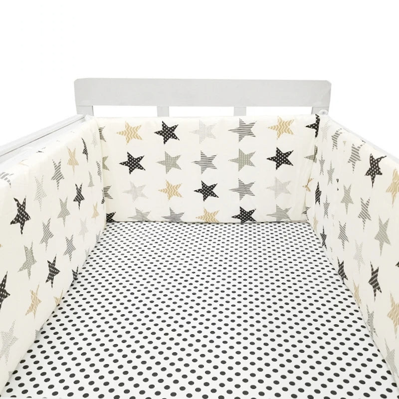 SleepSafe™ – Zachte Katoenen Ledikantbumper – Veilige Slaapbescherming