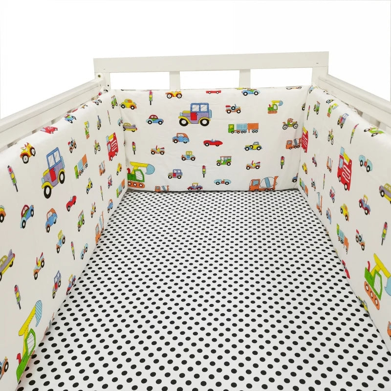 SleepSafe™ – Zachte Katoenen Ledikantbumper – Veilige Slaapbescherming