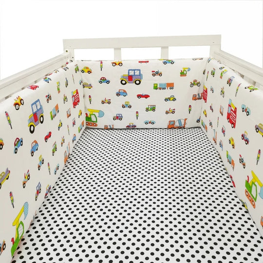 SleepSafe™ – Zachte Katoenen Ledikantbumper – Veilige Slaapbescherming