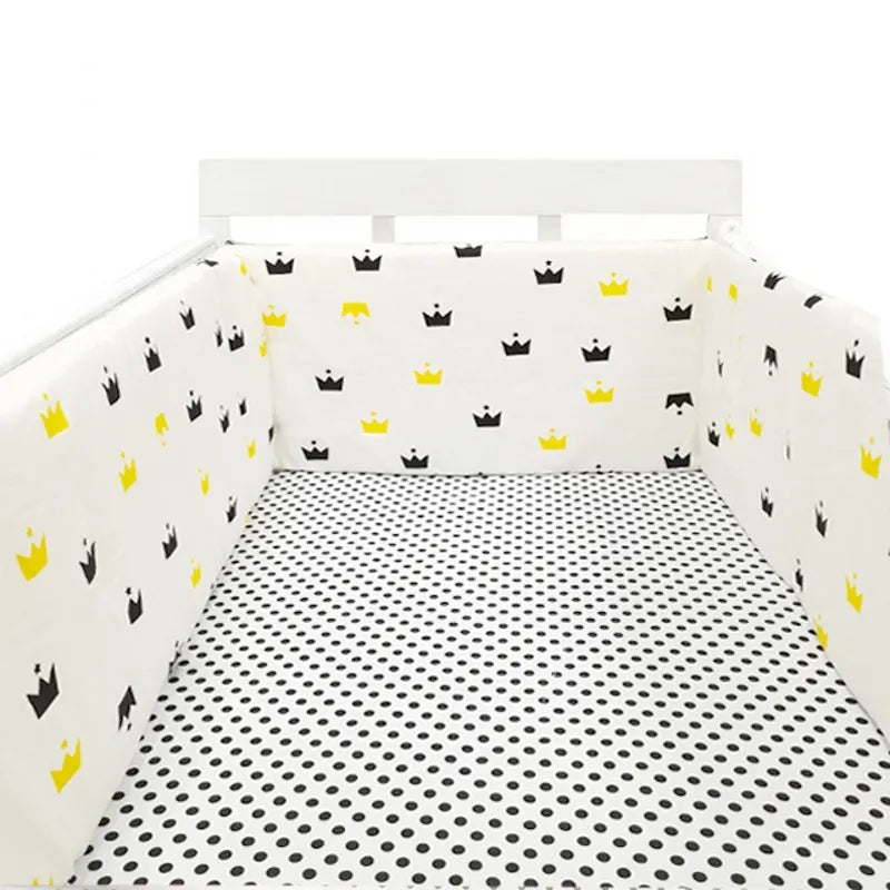 SleepSafe™ – Zachte Katoenen Ledikantbumper – Veilige Slaapbescherming