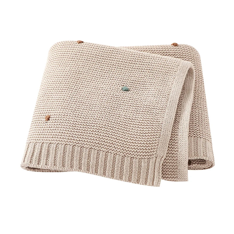 CozyCotton™ – Zachte Katoenen Gebreide Deken – Comfort voor Baby’s