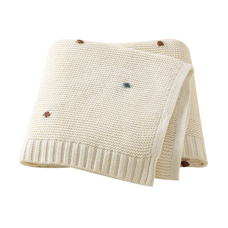 CozyCotton™ – Zachte Katoenen Gebreide Deken – Comfort voor Baby’s