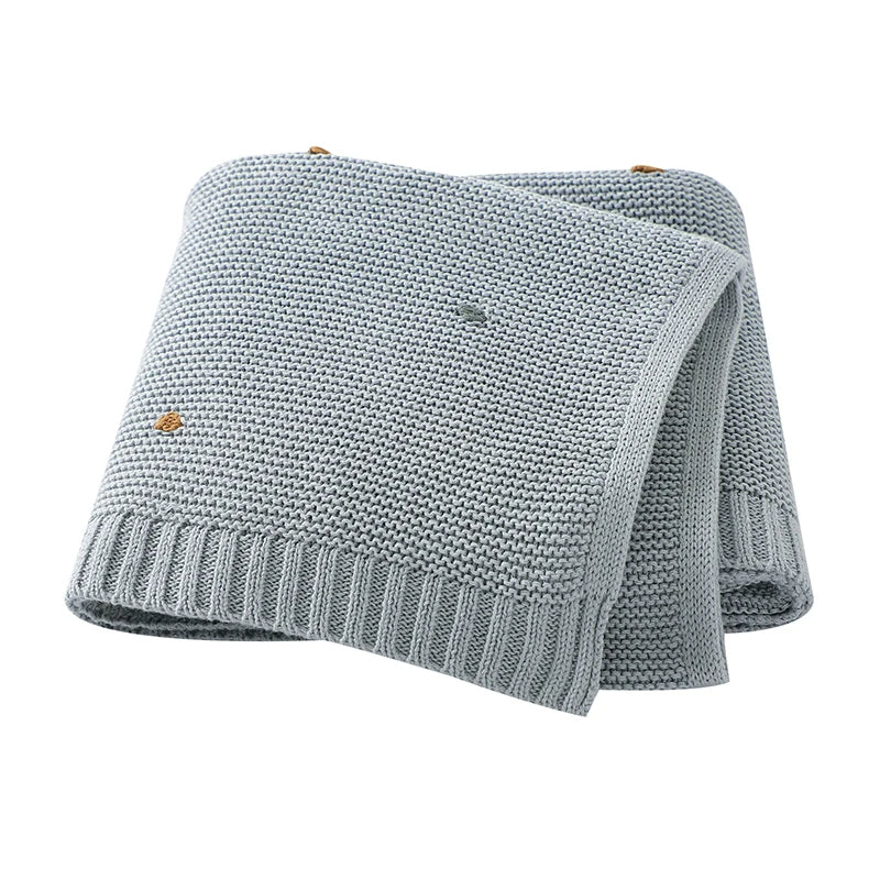 CozyCotton™ – Zachte Katoenen Gebreide Deken – Comfort voor Baby’s