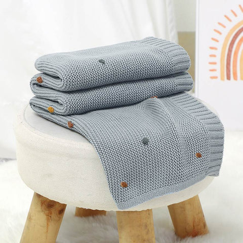 LittleBlanky™ – Zachte Katoenen Gebreide Deken – Comfort voor Baby’s
