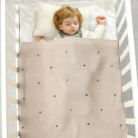LittleBlanky™ – Zachte Katoenen Gebreide Deken – Comfort voor Baby’s