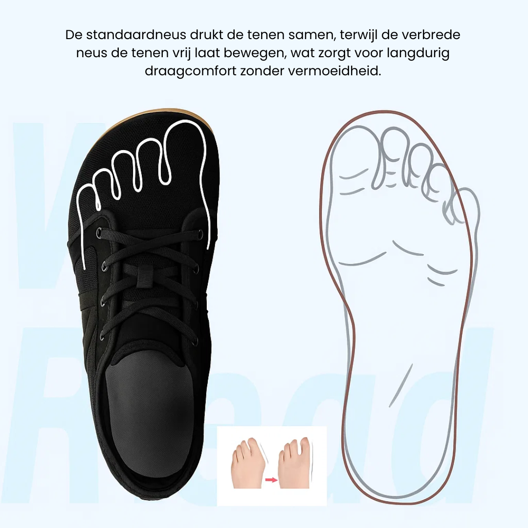 FlexiBare – Barefoot Kindersneakers met Brede Neus
