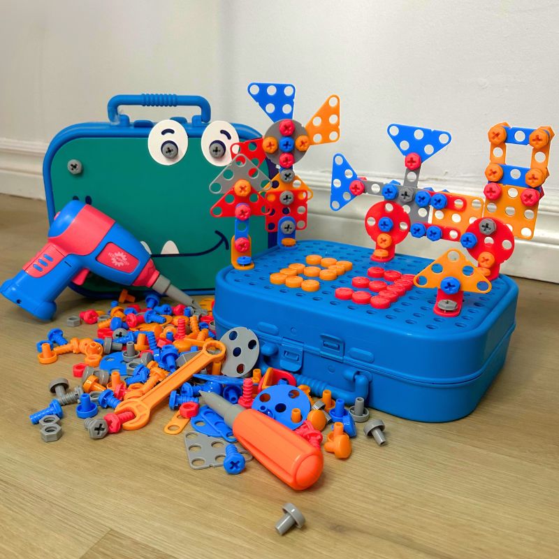 BricoKids™- uitgebreide Montessori set - gereedschappen en puzzels