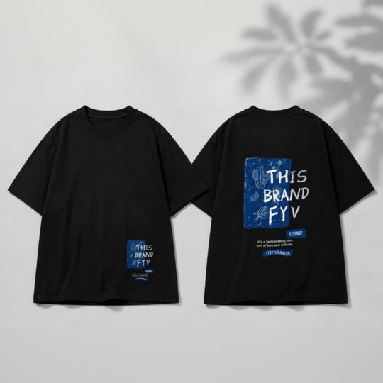 Fris kinder T-shirt zwart - Milo & Moon