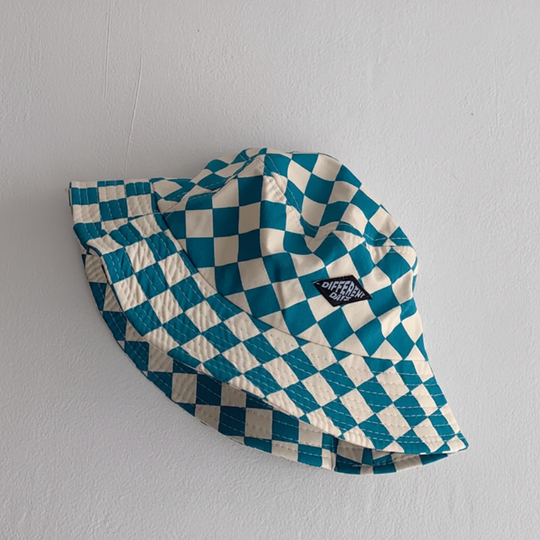 ZonneRuit kinder bucket hoed blauw - Milo & Moon