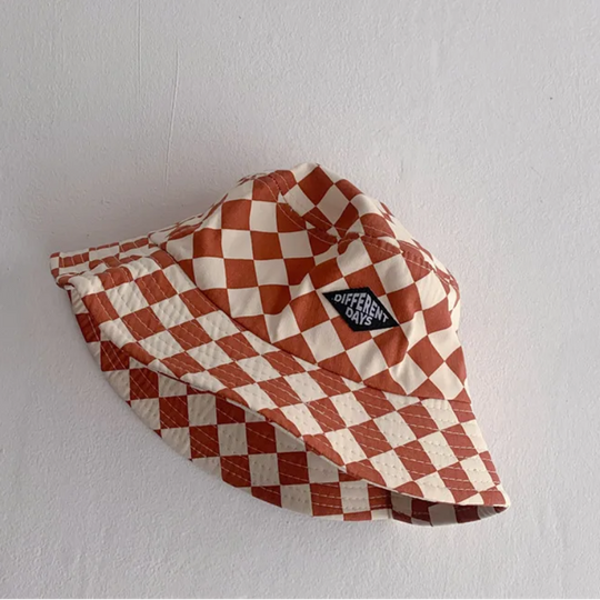 ZonneRuit kinder bucket hoed oranje - Milo & Moon