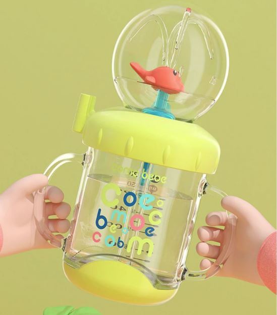 TinyTummy™ - Baby Drinkfles met Walvis Fontein