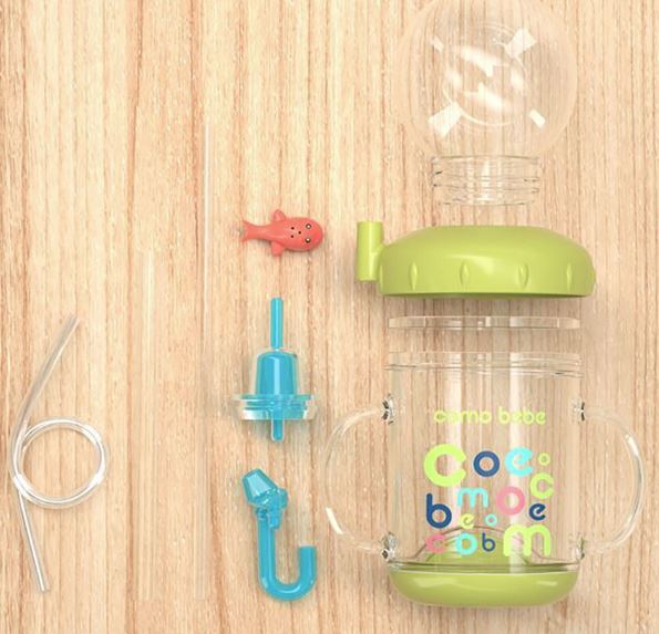 TinyTummy™ - Baby Drinkfles met Walvis Fontein