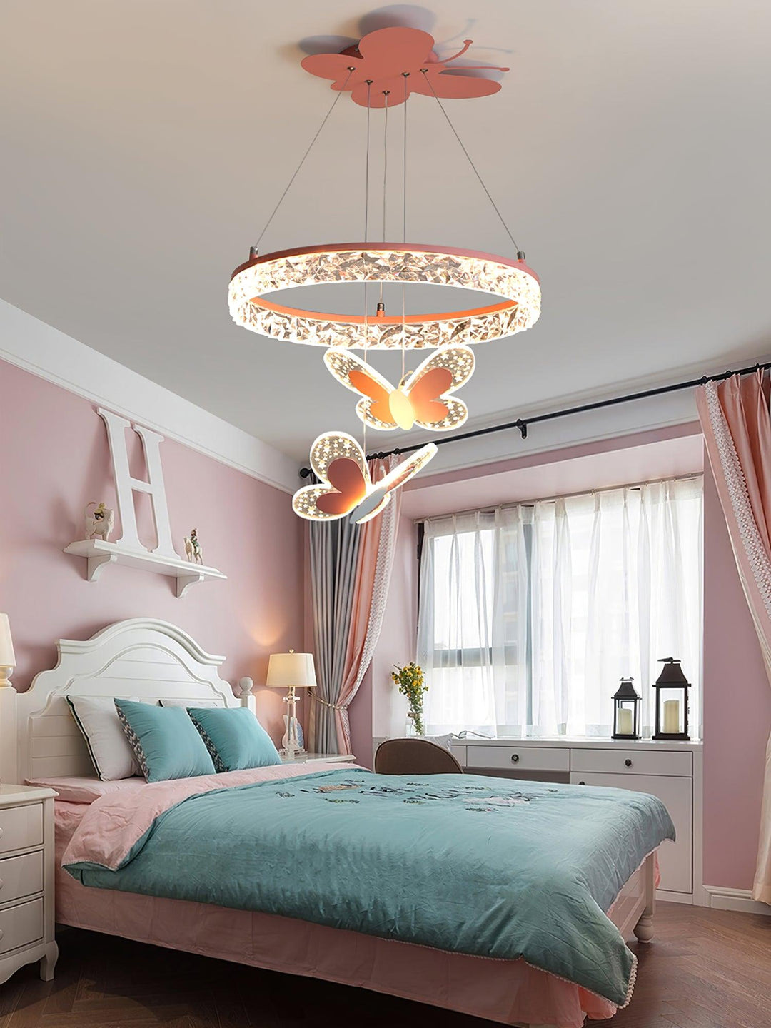 Vlinder LED lamp warm licht meisjeskamer