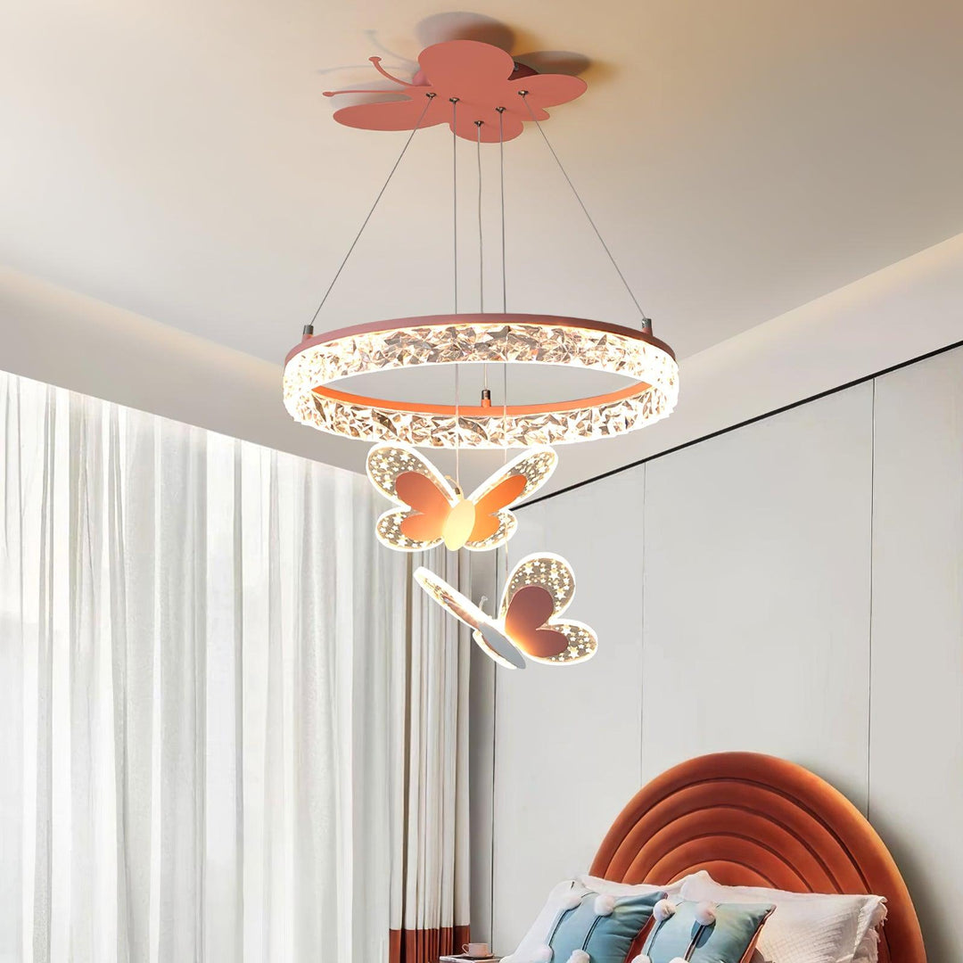 Vlinder LED kinderlamp warmwit sfeerverlichting