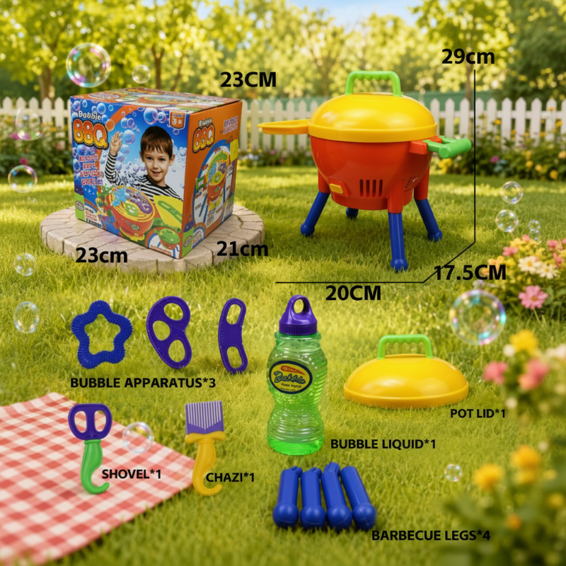 Bubblio bellenblaas BBQ grill voor kinderfeestje - Milo & Moon