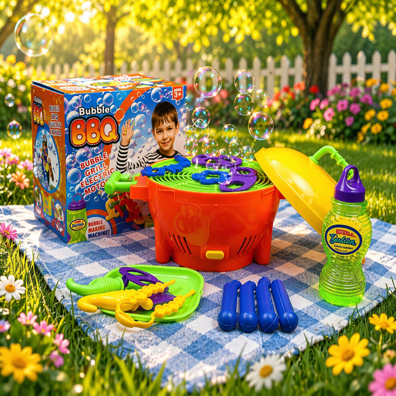 Bubblio bellenblaas BBQ grill voor kinderen - Milo & Moon