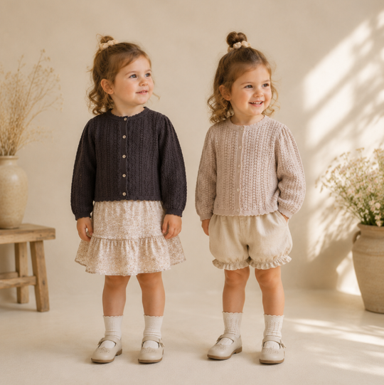 Knoopje kinder vest met knopen - Milo & Moon