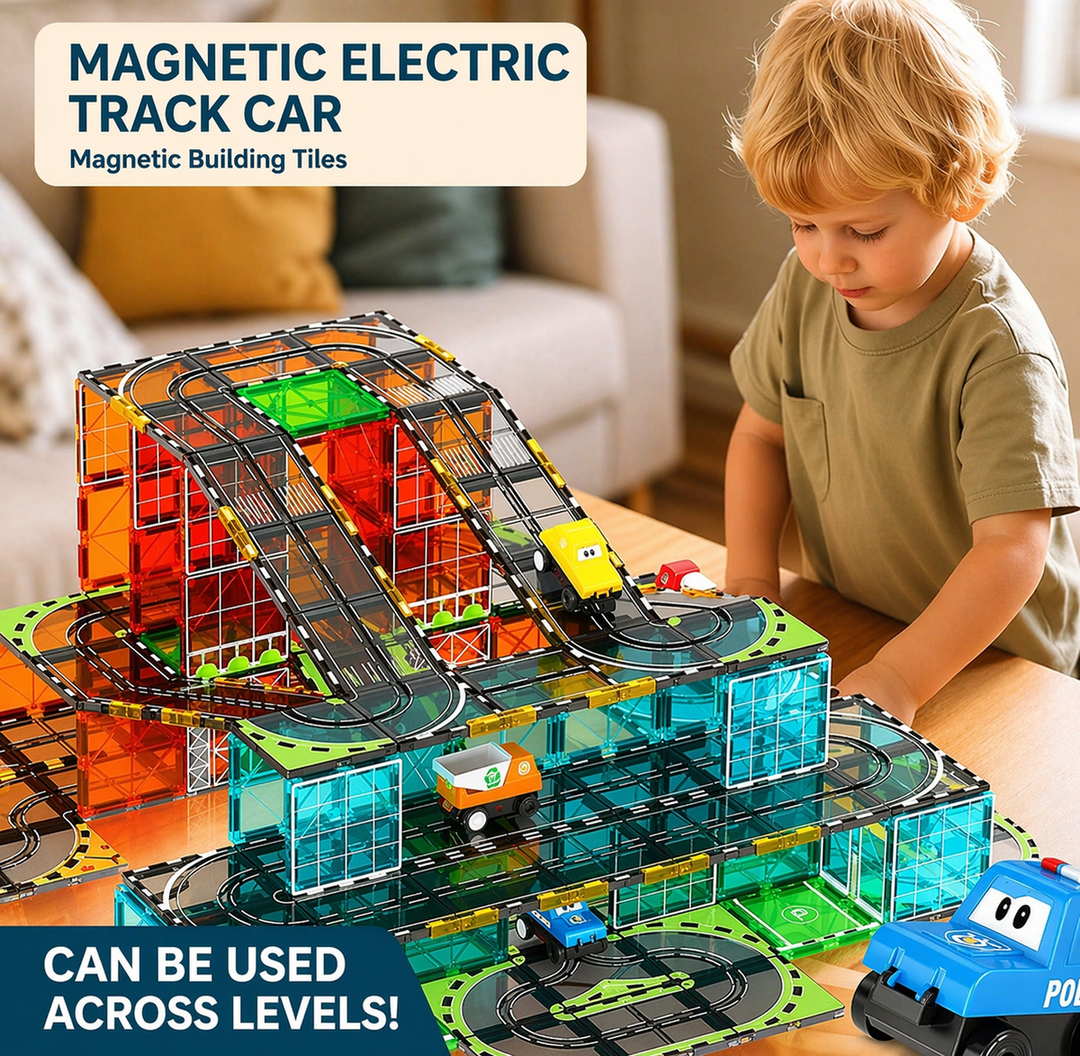 Magnimo magnetische wegen bouwset met racebaan - Milo & Moon