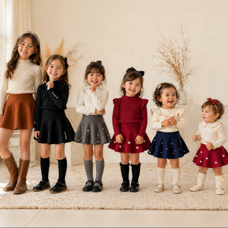 Perlette gebreide rok stijlvolle look - Milo & Moon